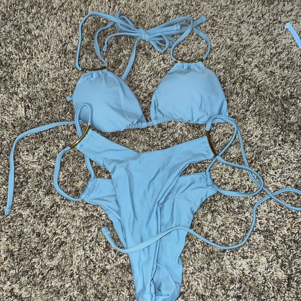 Blue swimsuit piece